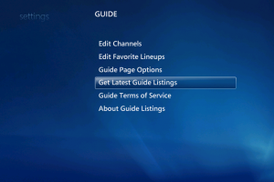 Media Center Quick Tip – Manually Refreshing Electronic Program Guide Data