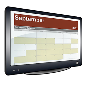 Fall TV Premier Calendars
