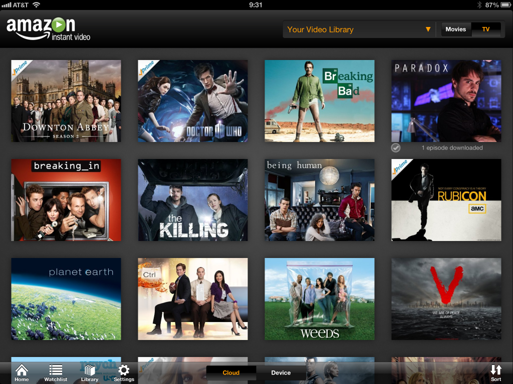 Amazon Releases iPad Instant Video App