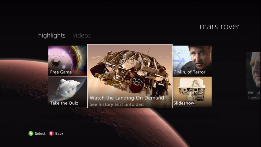 Miss Curiosity's Landing? Watch it on Xbox
