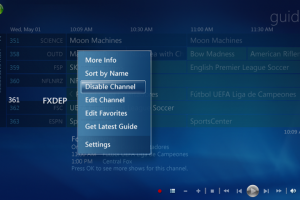 Media Center Quick Tip – Disabling Channels in your Guide