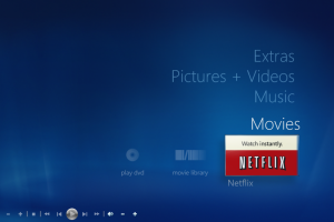 Image of Media Center in Right to Left mode