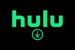 Download logo below the Hulu logo