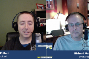 Screen grab of Josh and Richard recording Entertainment 2.0